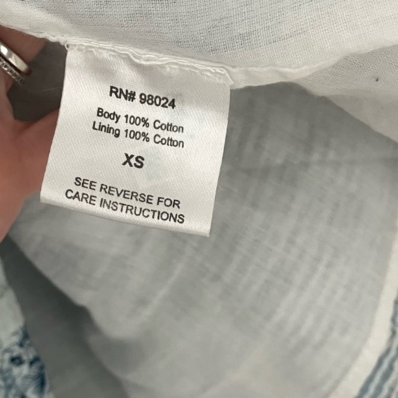 Tuckernuck Love The Label 
Beryl Blue Print Remy Mini Dress.    11 - Picture 12 of 13